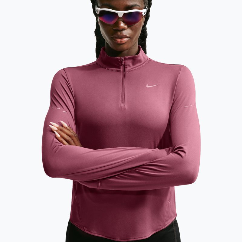 Laufpullover für Damen Nike Swift Dri-FIT UV 1/4-Zip pink smoke 4