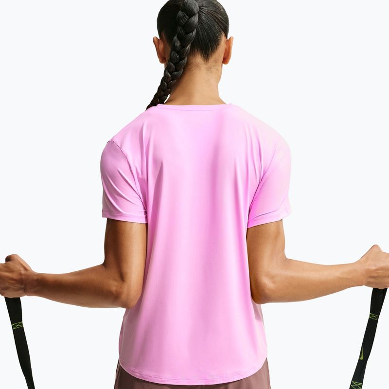 Damen-Trainingsshirt Nike One Classic pink rise/white 6