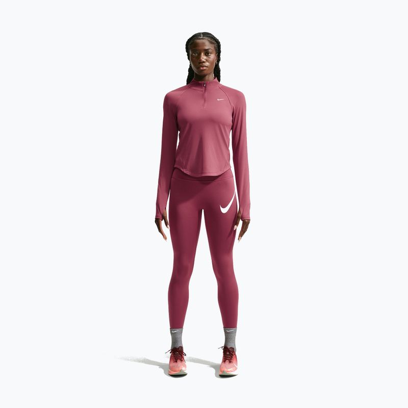 Laufpullover für Damen Nike Tempo Dri-Fit 1/4 Zip pink smoke 2