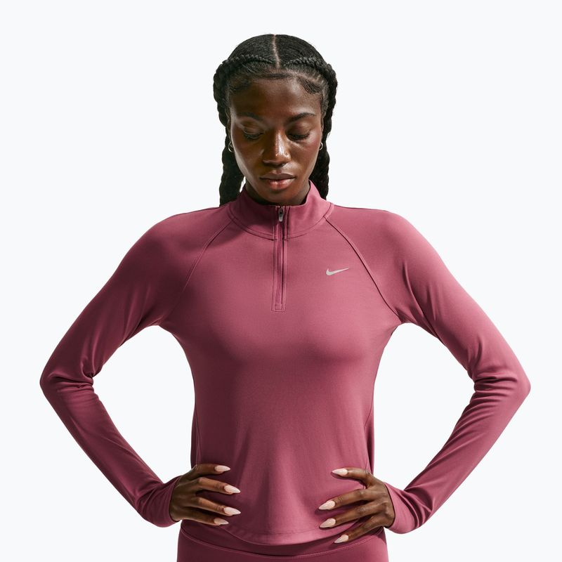 Laufpullover für Damen Nike Tempo Dri-Fit 1/4 Zip pink smoke 4