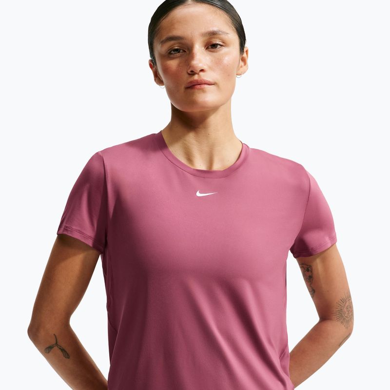 Damen-Trainingsshirt Nike One Classic pink smoke/white 4
