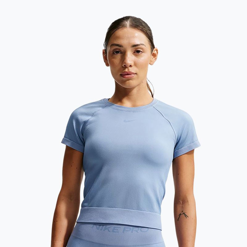 Damen-Trainingsshirt Nike Pro Seamless work blue