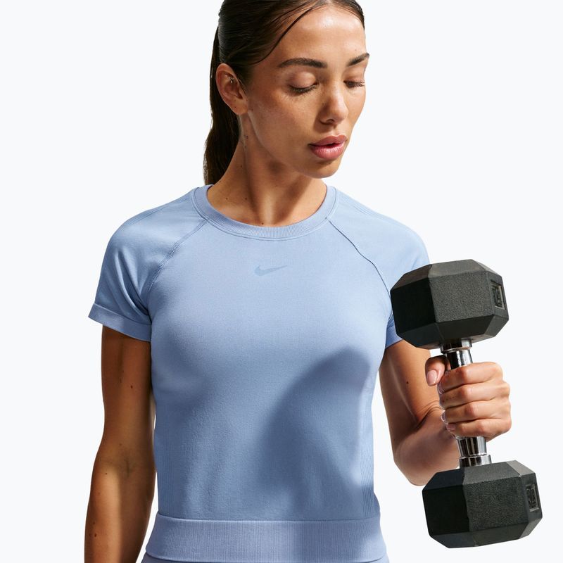 Damen-Trainingsshirt Nike Pro Seamless work blue 5