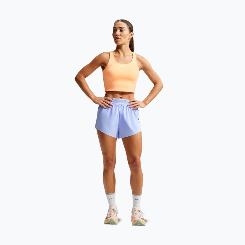 Damen-Laufshorts Nike AeroSwift Dri-Fit ADV Mid-Rise 3" aluminum/black/white/atomic pink 2