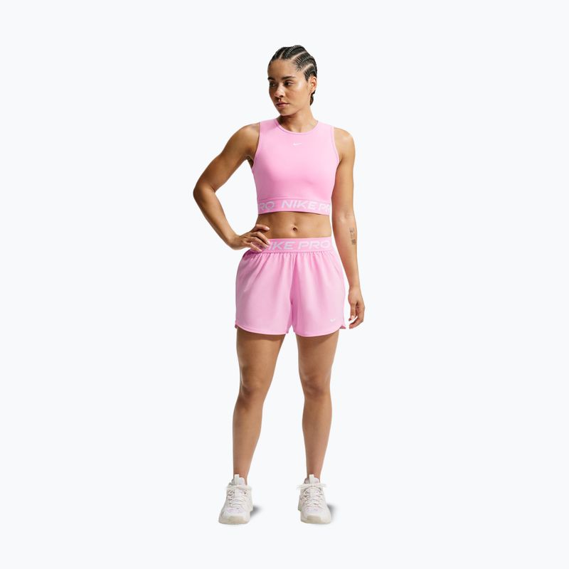 Damen-T-Shirt Nike Pro pink rise/white 2