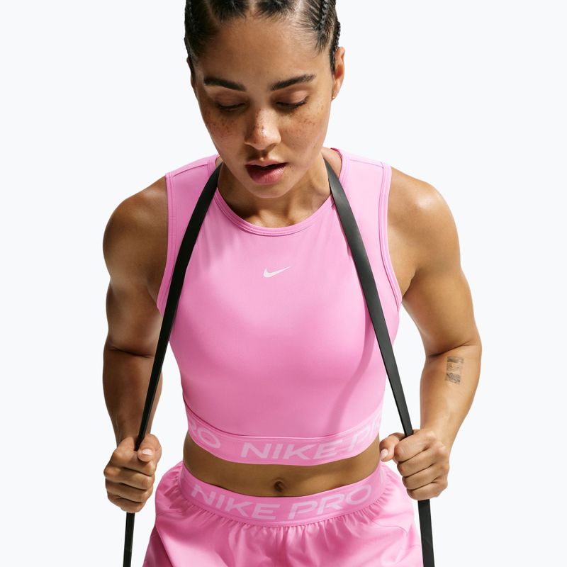 Damen-T-Shirt Nike Pro pink rise/white 4