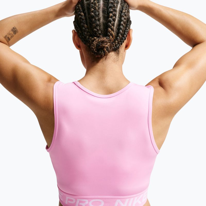 Damen-T-Shirt Nike Pro pink rise/white 5