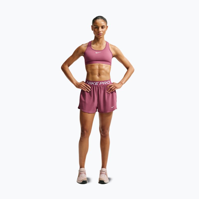 Damen Trainingsshorts Nike Pro pink smoke/white 7