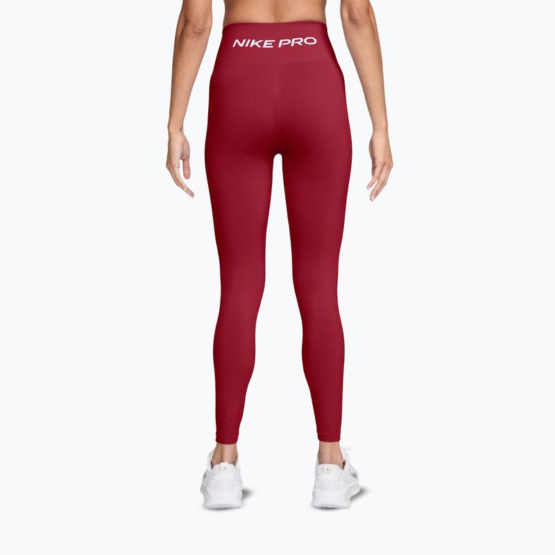 Damenleggings Nike Pro Seamless tough red/white 2
