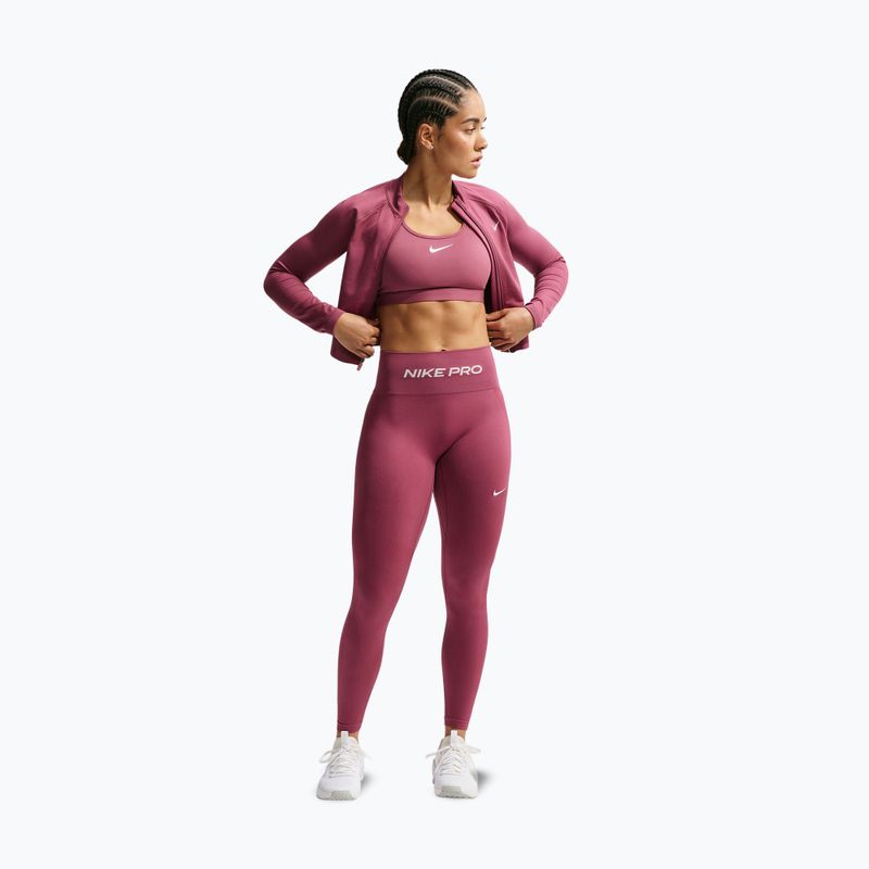Damenleggings Nike Pro Seamless pink smoke/white 2