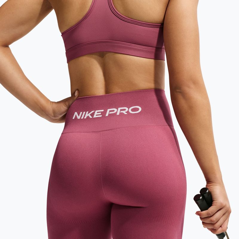 Damenleggings Nike Pro Seamless pink smoke/white 4