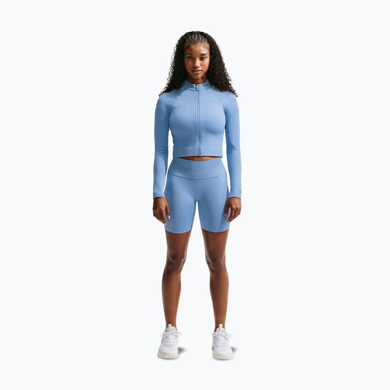 Damen-Trainingssweatshirt Nike Pro Seamless work blue 2