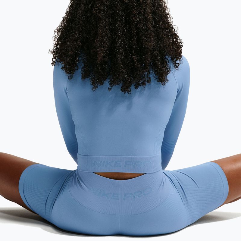 Damen-Trainingssweatshirt Nike Pro Seamless work blue 4