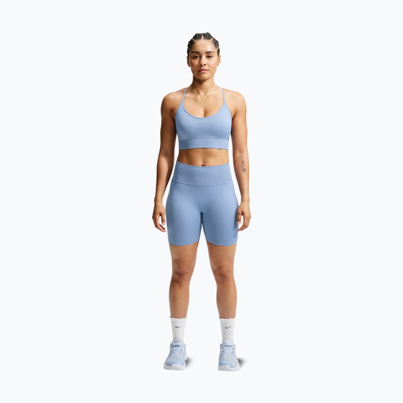 Damen Trainingsshorts Nike Pro Seamless work blue 7