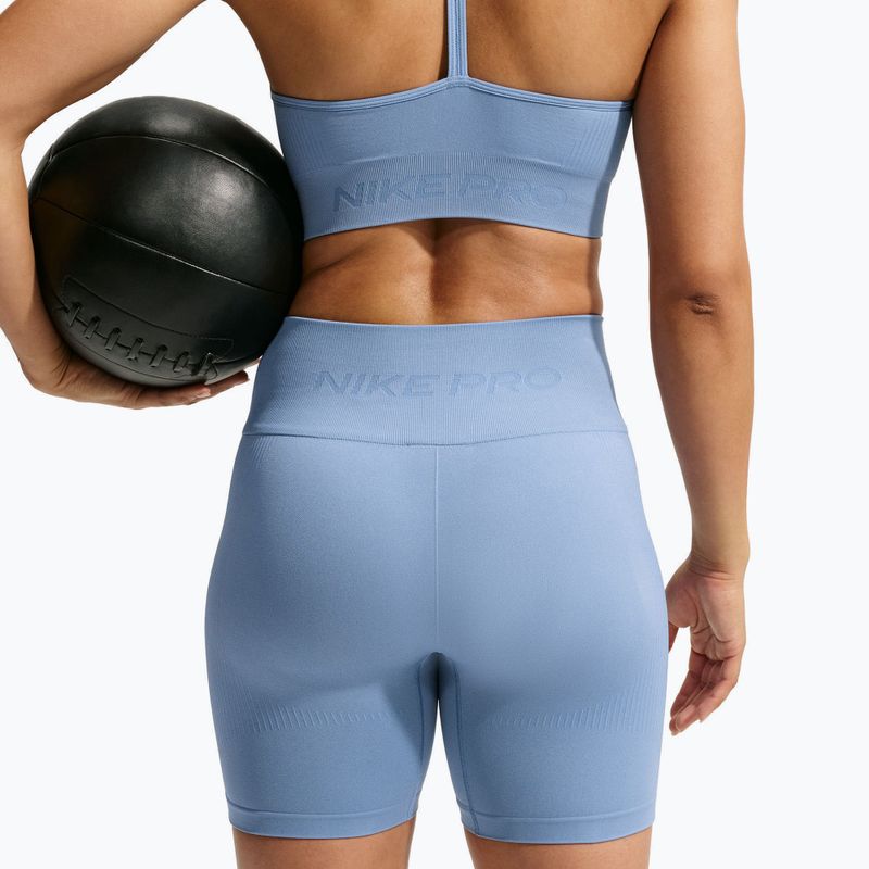 Damen Trainingsshorts Nike Pro Seamless work blue 4