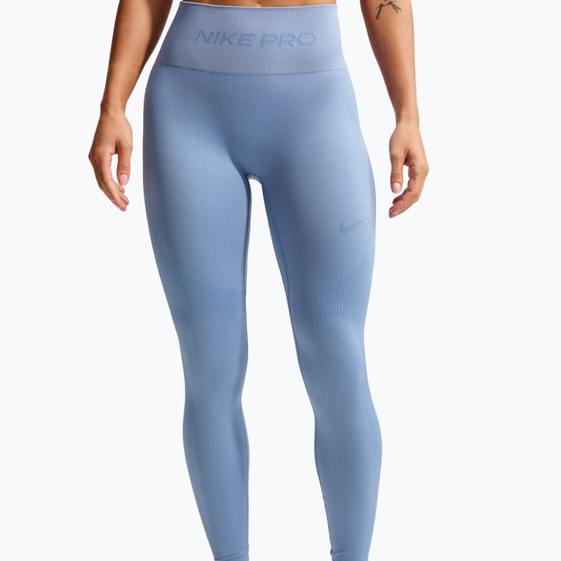 Damenleggings Nike Pro Seamless work blue 3
