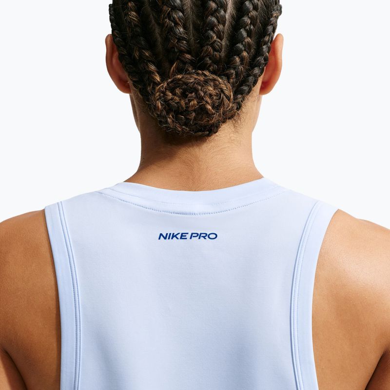 Damen-Trainingsshirt Nike Pro hydrogen blue/old royal 5