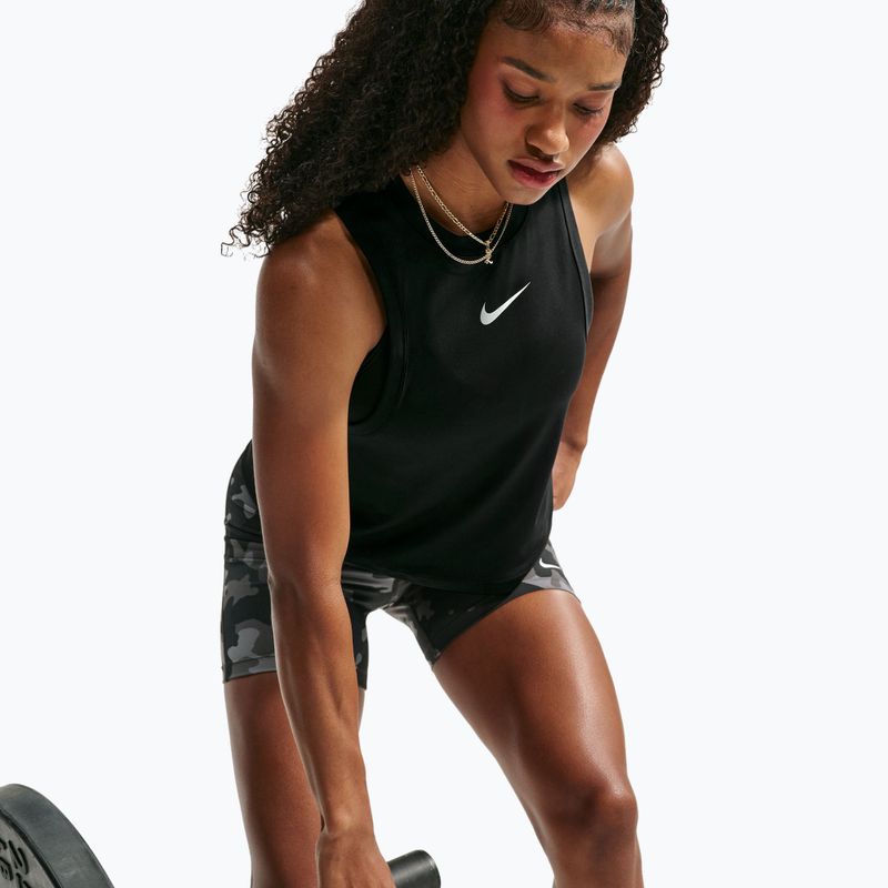 Damen-Trainingsshirt Nike Pro black/white 5