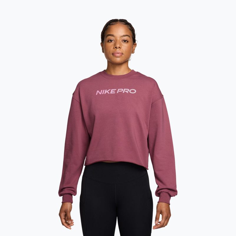 Damen-Longsleeve Nike Pro pink smoke/bleached lilac