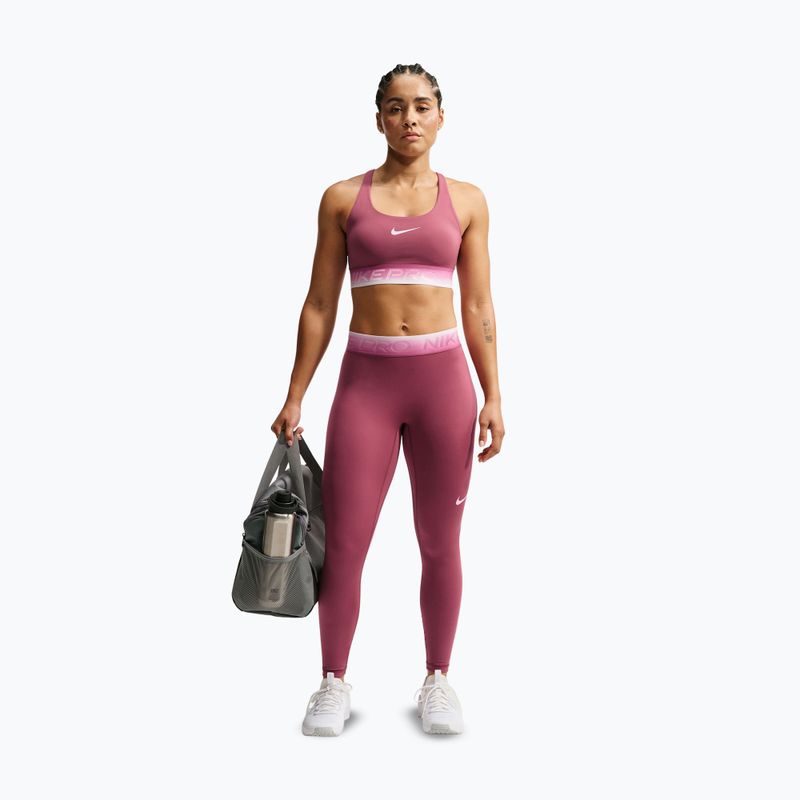 Damenleggings Nike Pro pink smoke/pink rise 2
