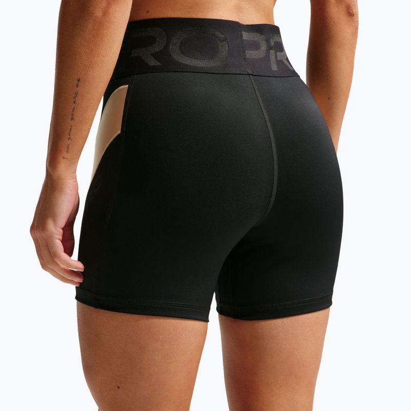 Damen Trainingsshorts Nike Pro Sculpt black/linen/black/black 6