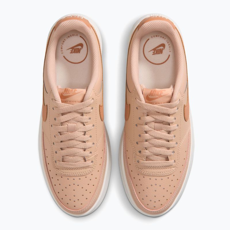 Damen-Schuhe Nike Court Vision Alta shimmer/sail/light cognac 4