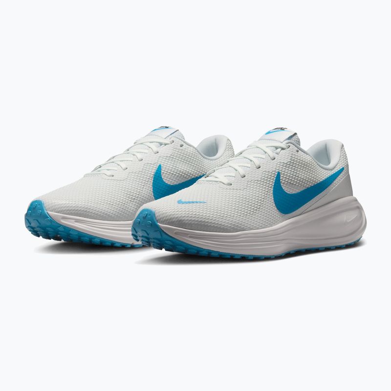 Herren-Laufschuhe Nike Revolution 8 off white/vast grey/light current blue 3