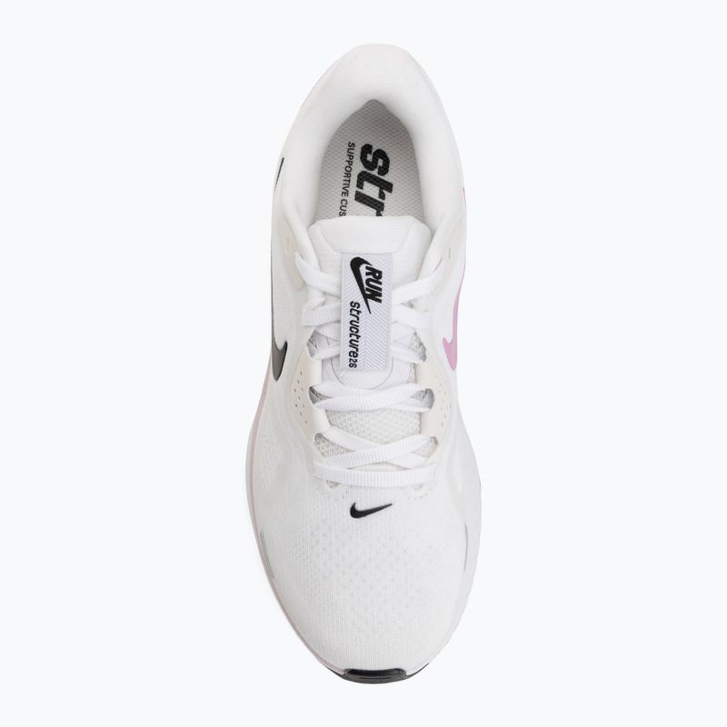 Laufschuhe für Damen Nike Structure 26 white/bleached lilac/light magenta/black 5