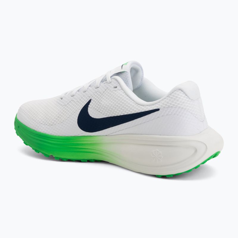 Herren-Laufschuhe Nike Revolution 8 white/green spark/midnight navy 3