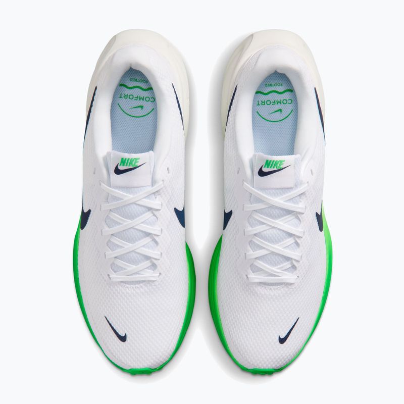 Herren-Laufschuhe Nike Revolution 8 white/green spark/midnight navy 5