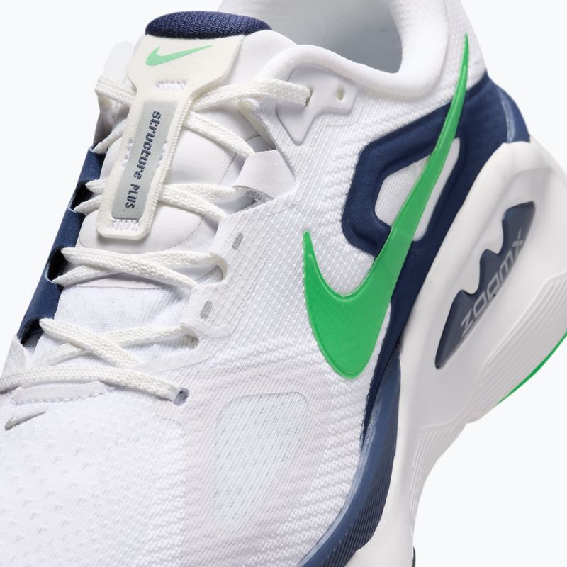 Herren-Laufschuhe Nike Structure Plus white/midnight navy/green spark 7