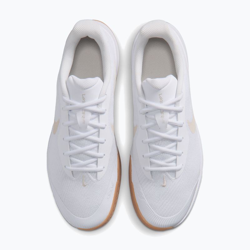 Herren-Tennisschuhe Nike Vapor Lite 3 White/Summit White/Light Orewood Brown 5