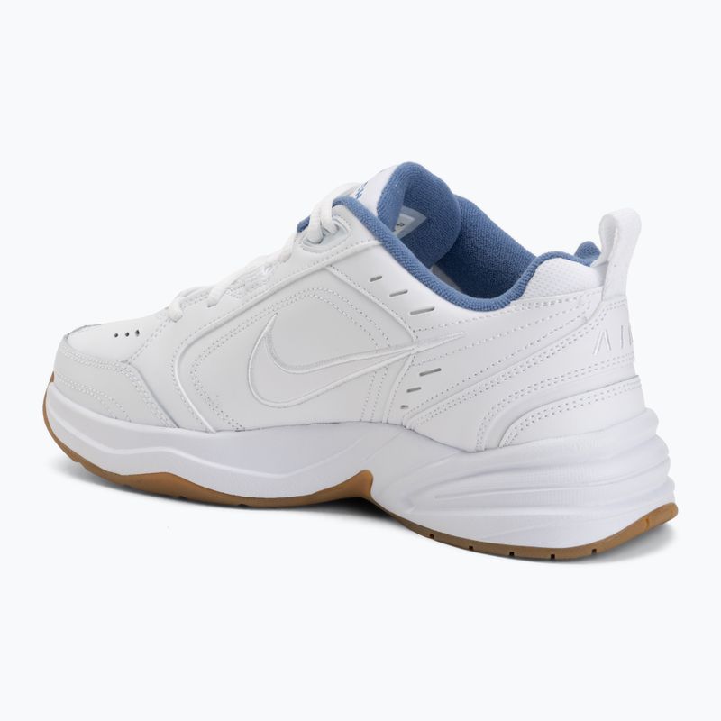 Herren Trainingsschuhe Nike Air Monarch IV white/indigo storm/gum light brown/white 3