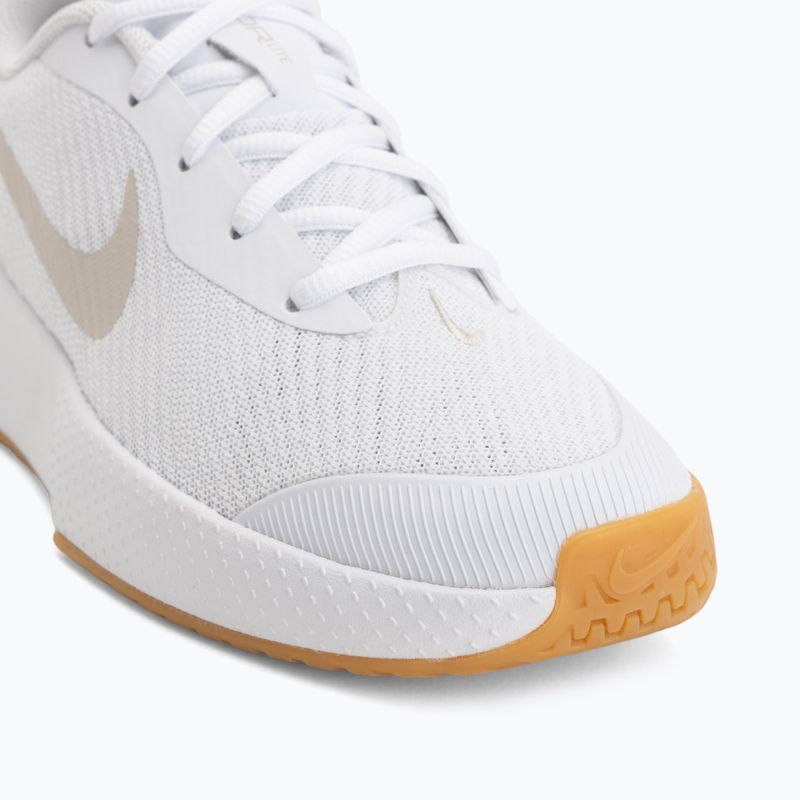 Damen Tennisschuhe Nike Vapor Lite 3 White/Summit White/Light Orewood Brown 7
