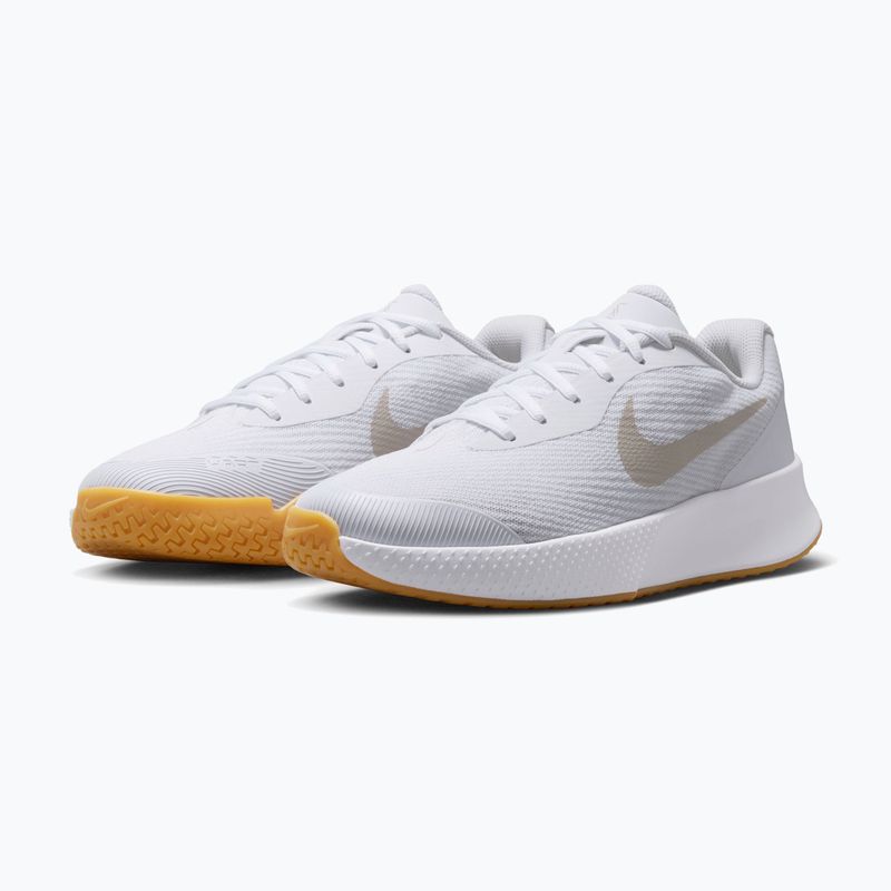 Damen Tennisschuhe Nike Vapor Lite 3 White/Summit White/Light Orewood Brown 3