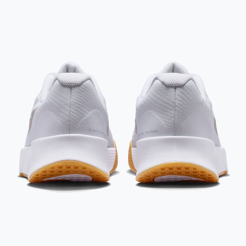 Damen Tennisschuhe Nike Vapor Lite 3 White/Summit White/Light Orewood Brown 4
