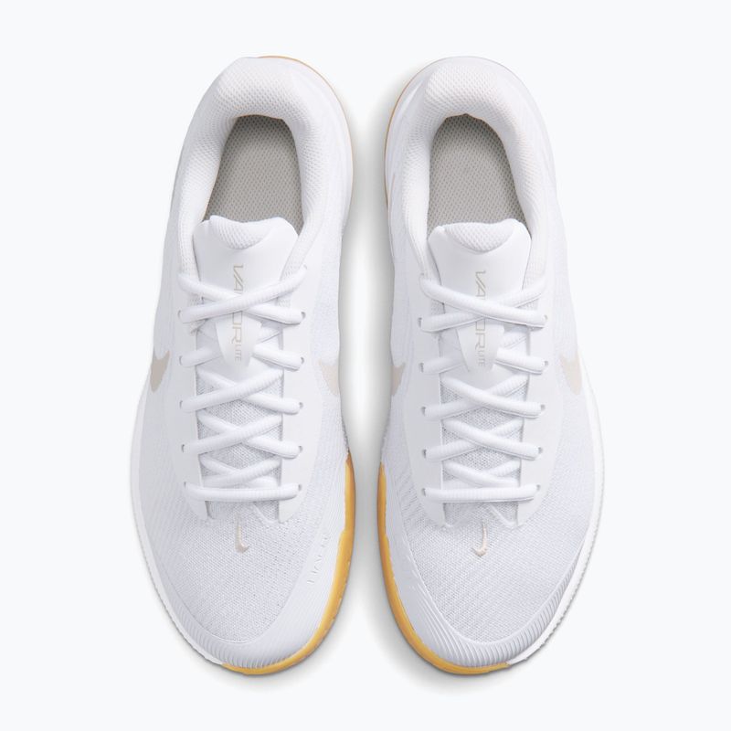 Damen Tennisschuhe Nike Vapor Lite 3 White/Summit White/Light Orewood Brown 5