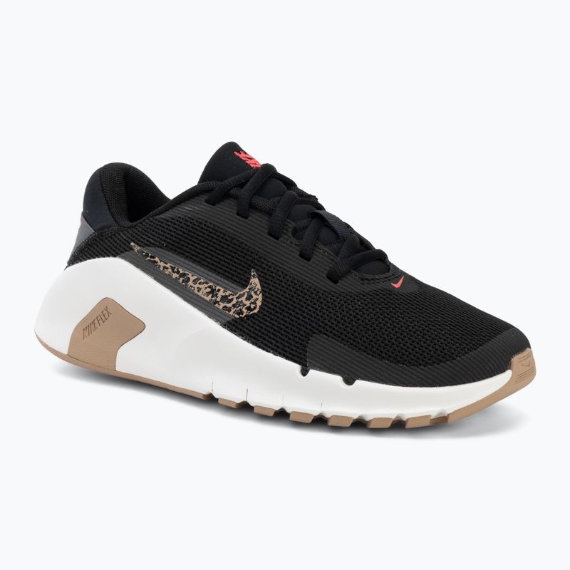 Damen Trainingsschuhe Nike Flex Train Print black/iron grey/sail/multi color