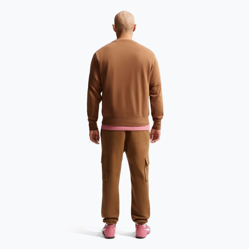 Herrenpullover Nike Club ale brown/white 3