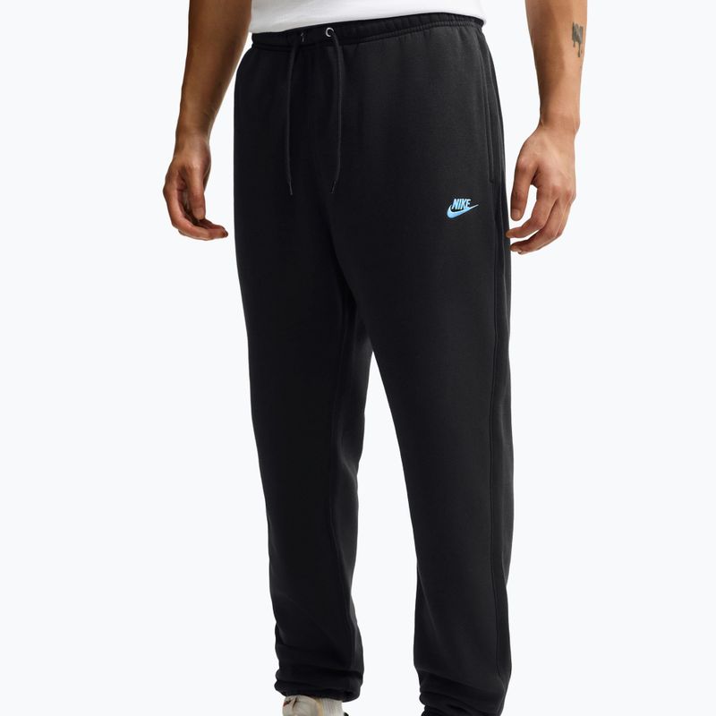 Herrenhose Nike Club Cuffed Brushed black/black/football blue 3