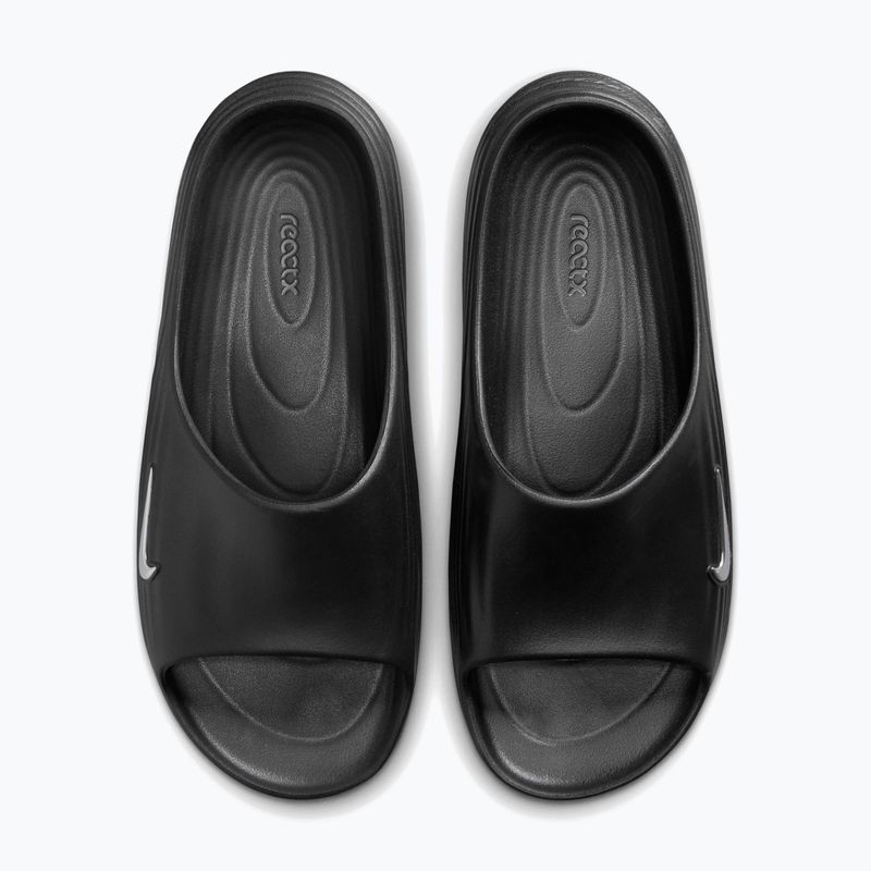 Herren-Badelatschen Nike ReactX Rejuven8 black/gamma blue/metallic silver 4