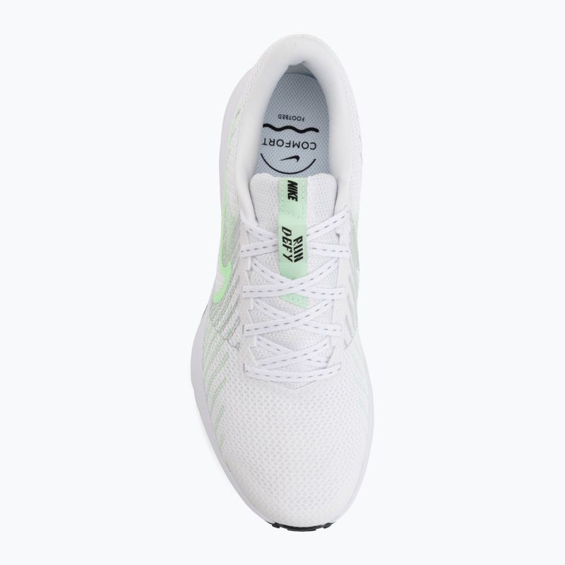 Laufschuhe für Damen Nike Run Defy white/cucumber calm/black/illusion green 5