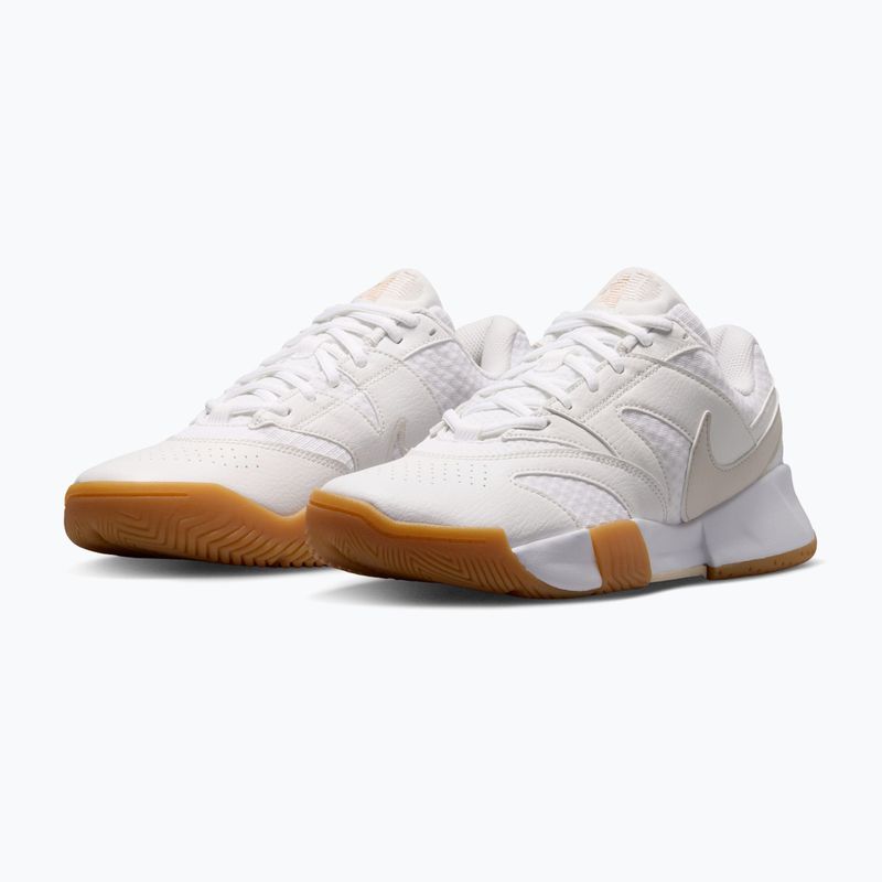 Damen Tennisschuhe Nike Court Lite 4 White/Summit White/Linen/Light Orewood Brown 3