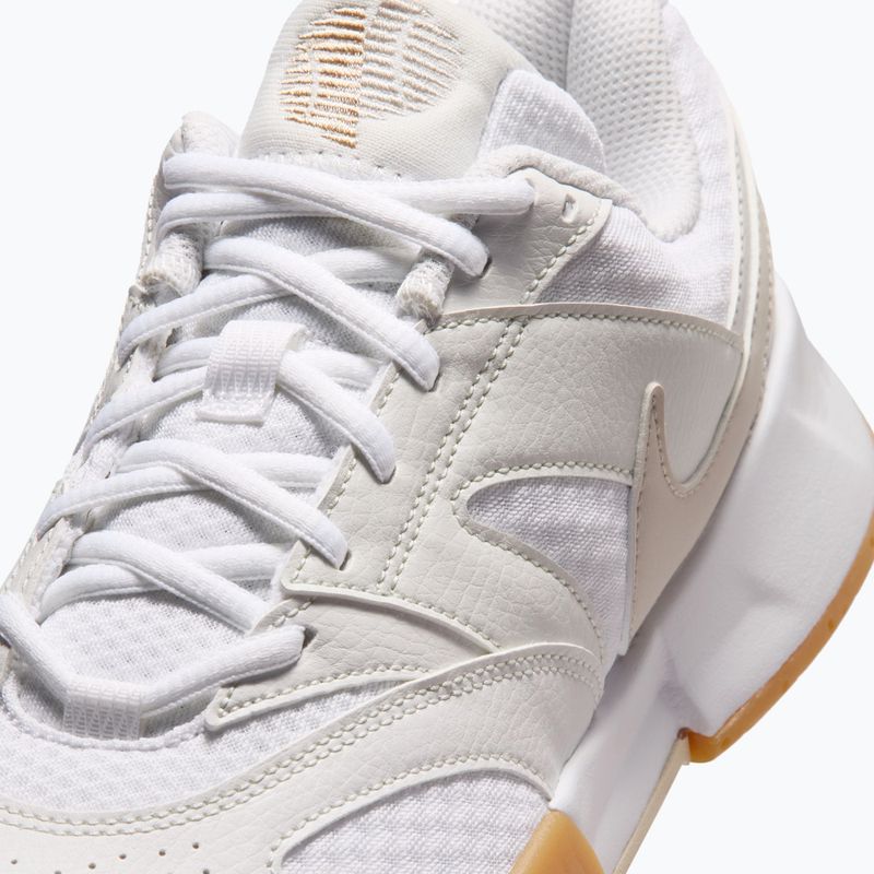 Damen Tennisschuhe Nike Court Lite 4 White/Summit White/Linen/Light Orewood Brown 7