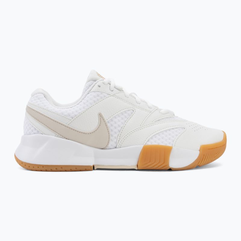 Damen Tennisschuhe Nike Court Lite 4 White/Summit White/Linen/Light Orewood Brown 2