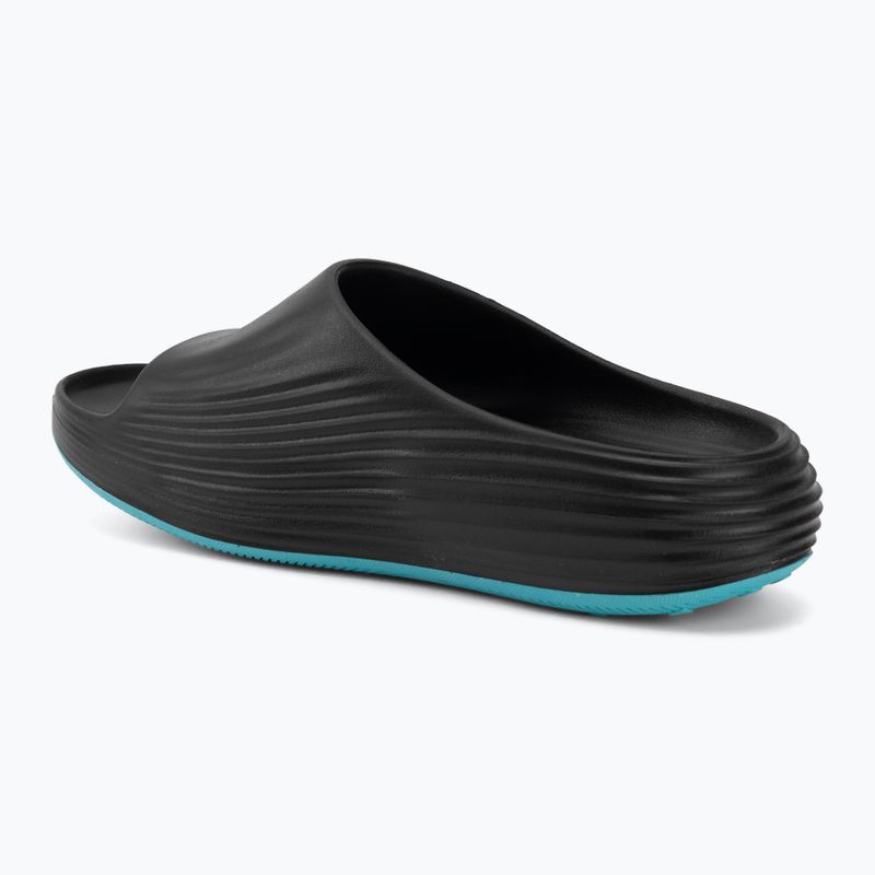 Herren-Badelatschen Nike ReactX Rejuven8 black/gamma blue/metallic silver 3