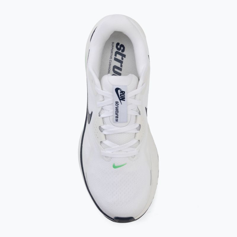 Herren-Laufschuhe Nike Structure 26 white/green spark/midnight navy 5