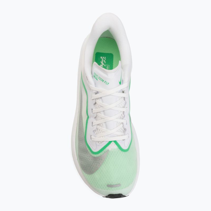 Laufschuhe für Damen Nike Zoom Fly 6 white/illusion green/metallic silver 5