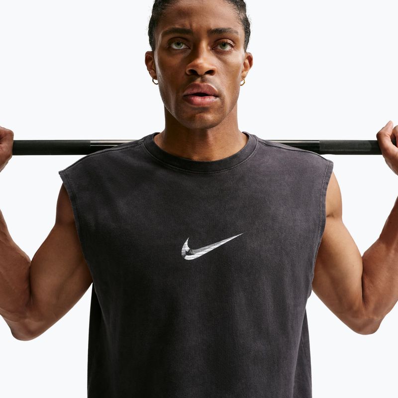Trainings-T-Shirt Herren Nike Sleeveless T-Shirt black/white 3