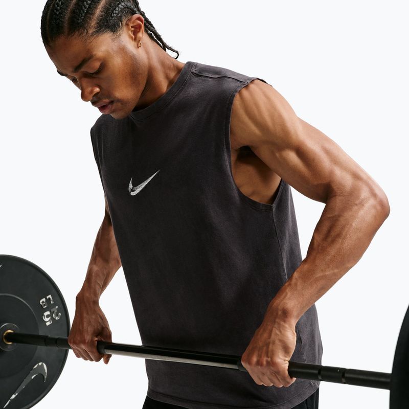 Trainings-T-Shirt Herren Nike Sleeveless T-Shirt black/white 5